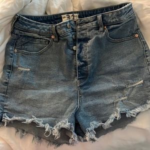 Free people curvy denim jean shorts